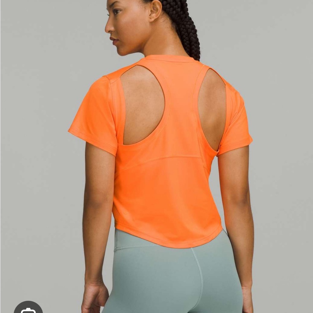 Lululemon Ventilated Open-Back Training T-Shirt 6 NWOT